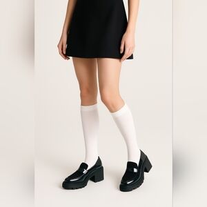 Stuart Weitzman Black Platform Loafers